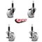 Service Caster 3'' Nylon Wheel Swivel 1'' Expanding Stem Caster Set 2 Brakes, 4PK SCC-EX20S314-NYS-2-TLB-2-1 - alternate 5